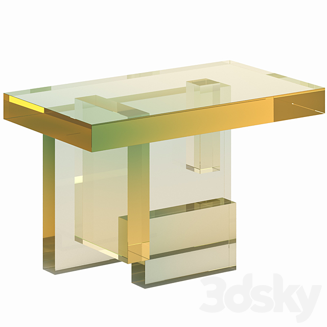 Coffee table Crystal Series 04 3DSMax File - thumbnail 2