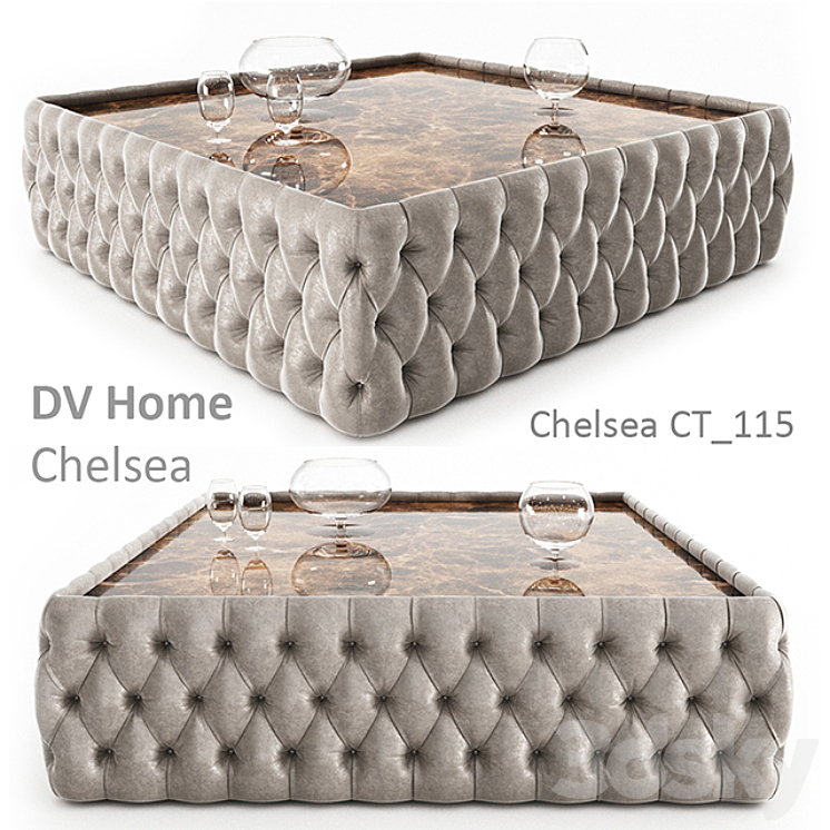 Coffee table DV Home Chelsea – Chelsea CT_115 3DS Max - thumbnail 1