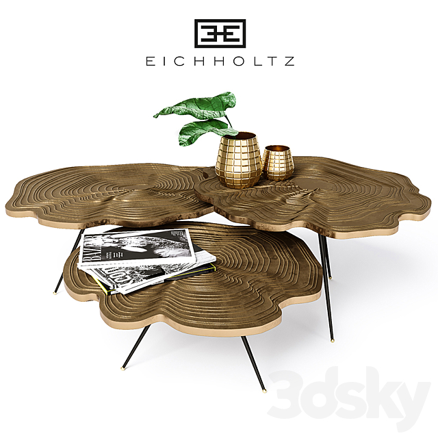 Coffee table eichholtz 3DSMax File - thumbnail 1