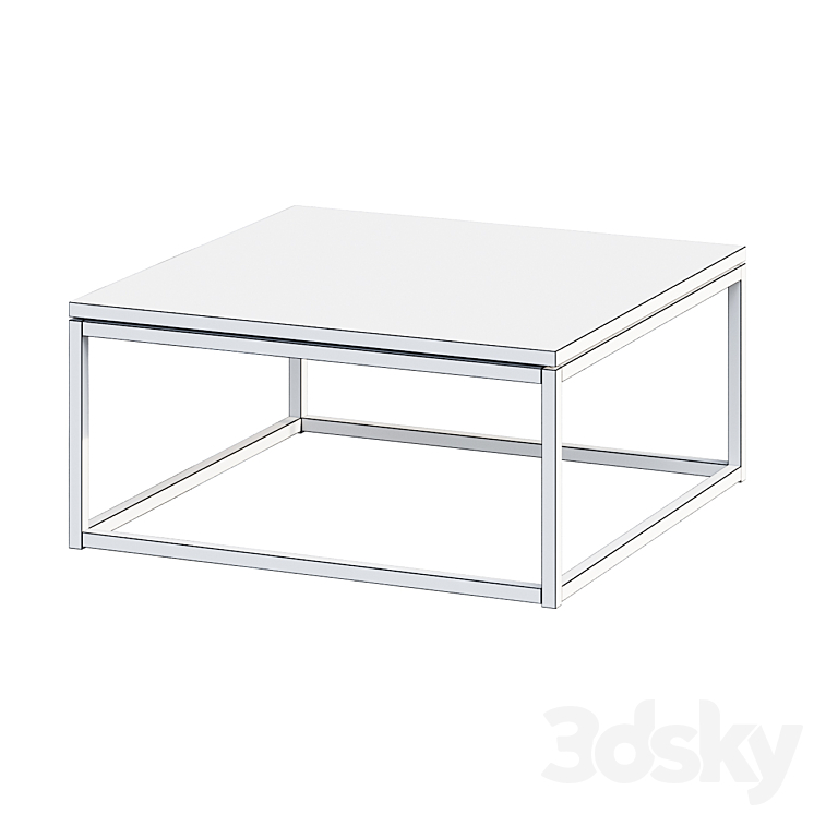 Coffee table ETHNICRAFT THIN SALONTAFEL coffee table 3DS Max Model - thumbnail 2