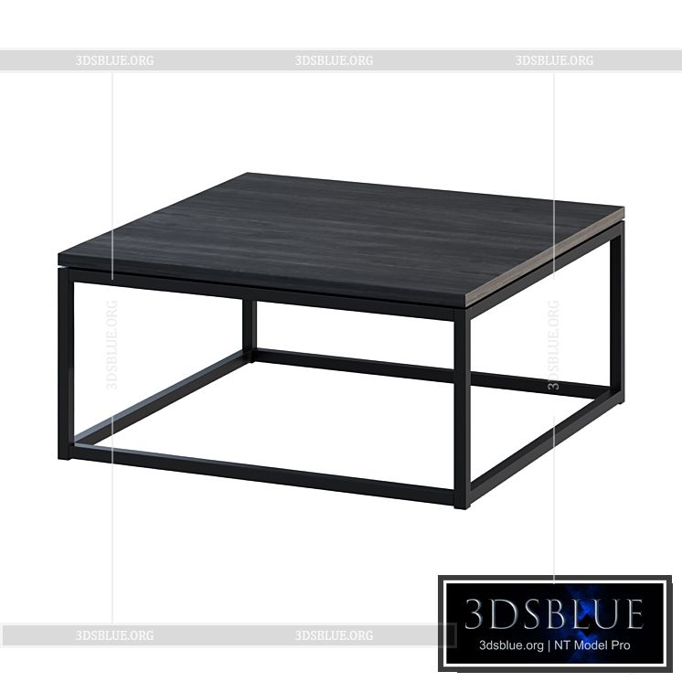 Coffee table ETHNICRAFT THIN SALONTAFEL coffee table 3DS Max - thumbnail 3