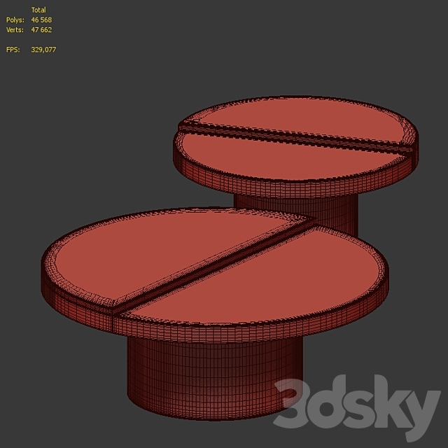 COFFEE TABLE EXCELSIOR BY EICHHOLTZ 3DS Max Model - thumbnail 5