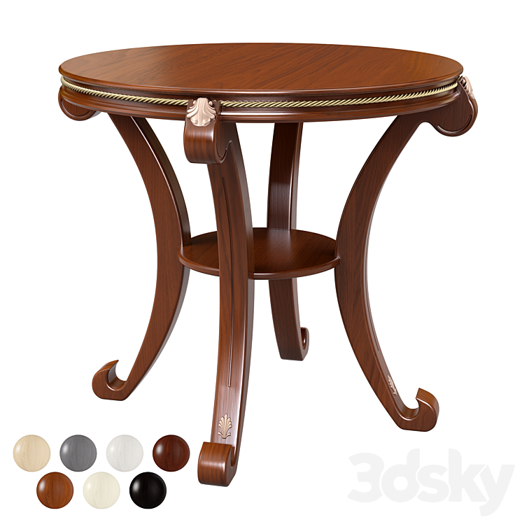 Coffee table Gloria M 3DS Max Model - thumbnail 3