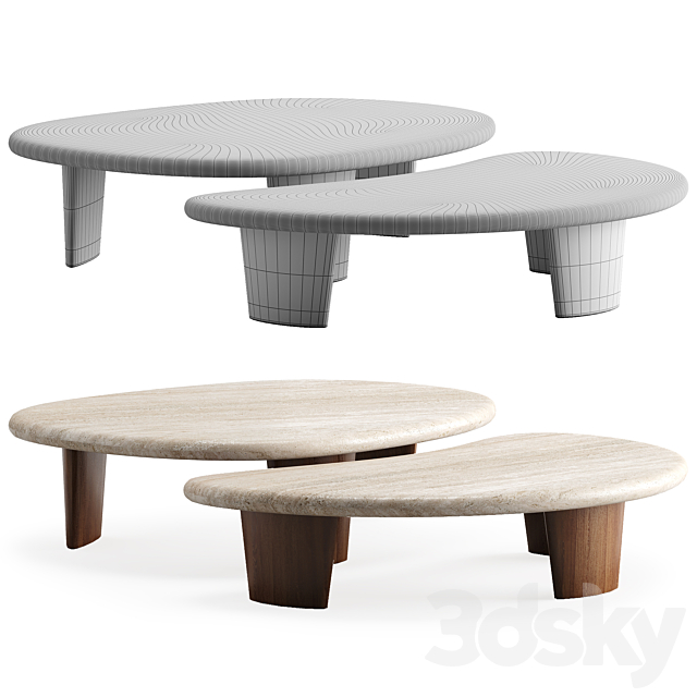 Coffee Table Guimel La Redoute AM.PM 3DS Max Model - thumbnail 3