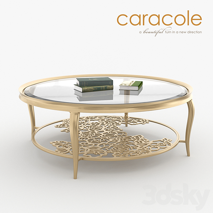 Coffee table Handpicked Caracole 3DS Max - thumbnail 1