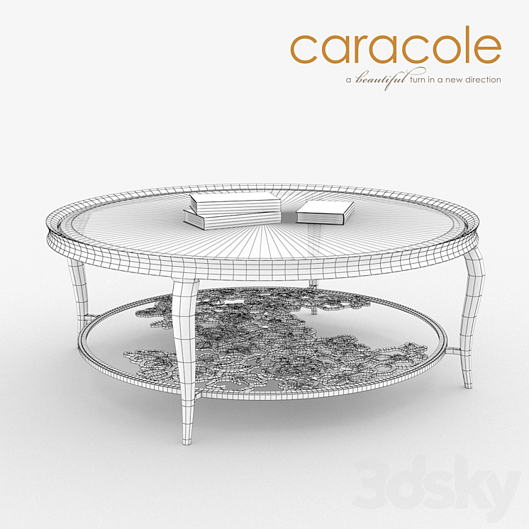 Coffee table Handpicked Caracole 3DS Max - thumbnail 2