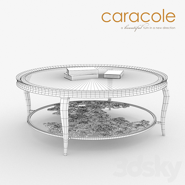 Coffee table Handpicked Caracole 3DS Max Model - thumbnail 2