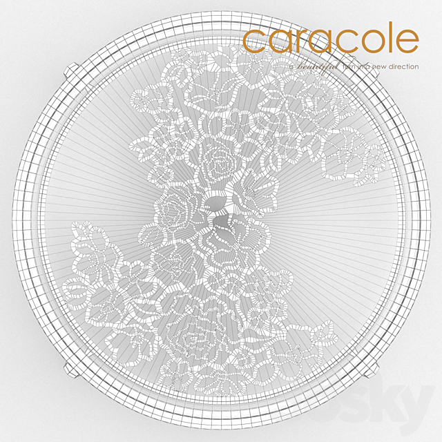 Coffee table Handpicked Caracole 3DS Max Model - thumbnail 3