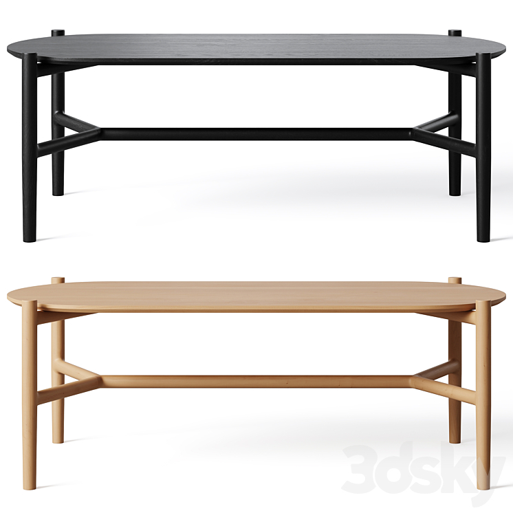 Coffee table HOLTON by Rowico Home 3DS Max Model - thumbnail 2