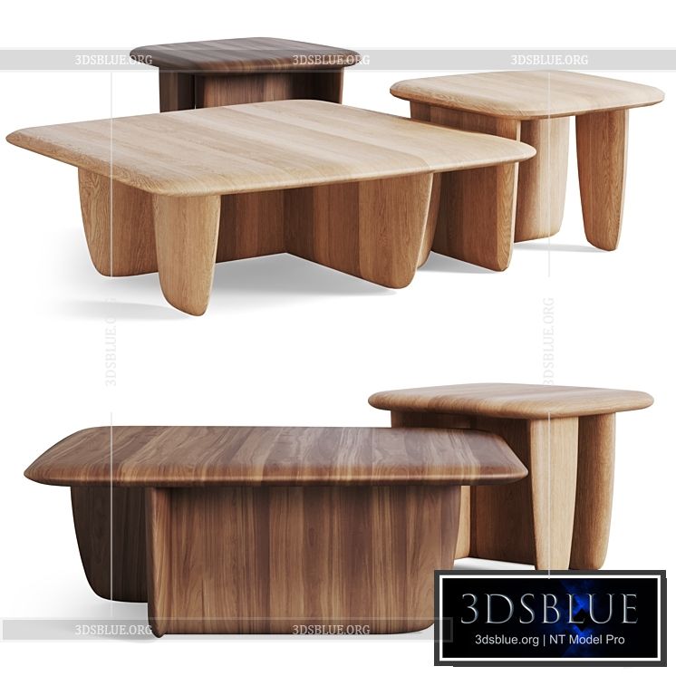 coffee table Iloss by La Redoute 3DS Max - thumbnail 3