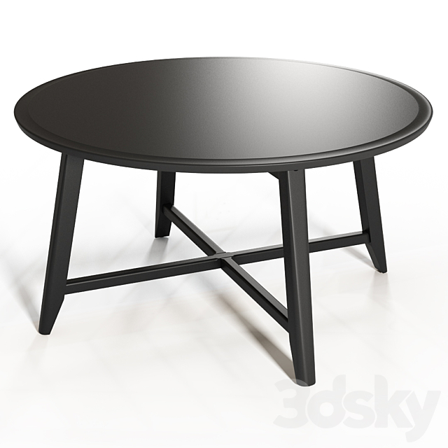 Coffee table Kragsta (ikea) 3DS Max Model - thumbnail 4