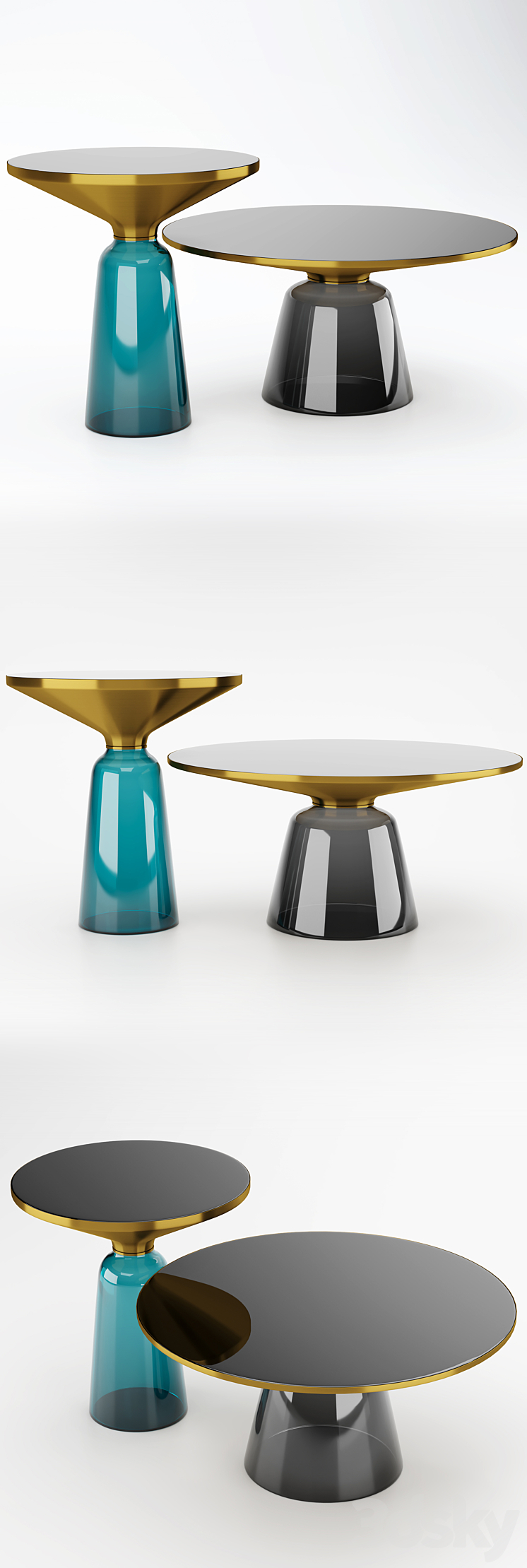 Coffee table LaLume Bell 3DS Max - thumbnail 2