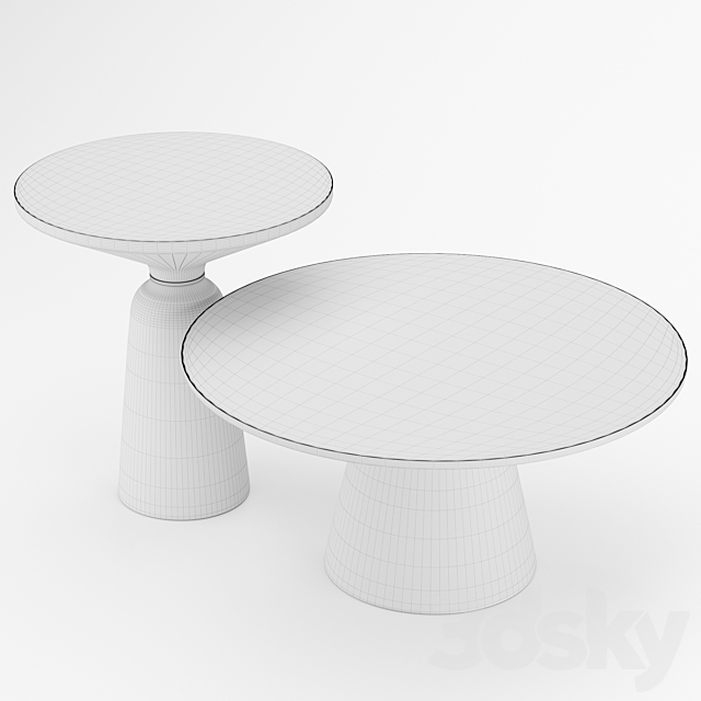 Coffee table LaLume Bell 3DSMax File - thumbnail 4