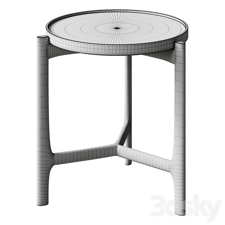 coffee table LaRedoute 3DS Max - thumbnail 2