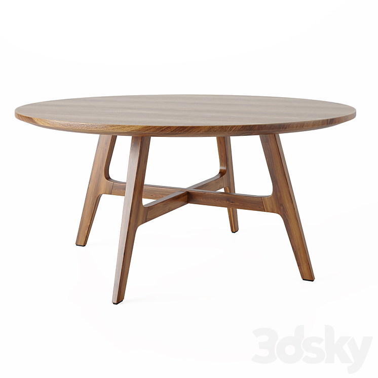 Coffee table larsen 3DS Max Model - thumbnail 2