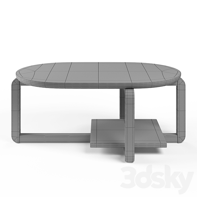 Coffee table LD – 064 3DS Max Model - thumbnail 3