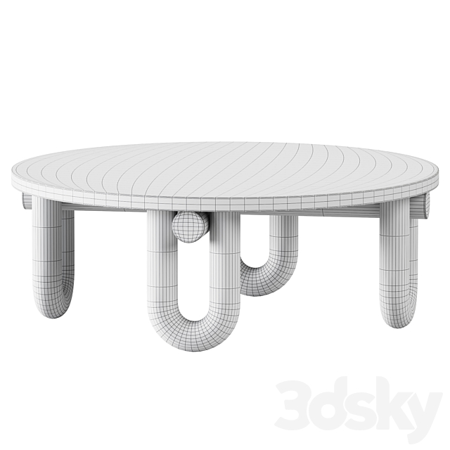 Coffee Table Lena by Hedge House 3DSMax File - thumbnail 4