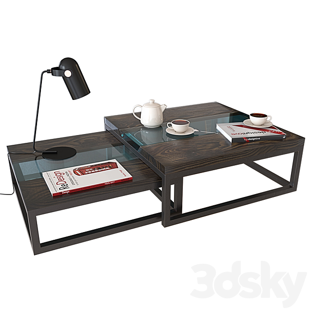 Coffee table Loft Brown 3DSMax File - thumbnail 1