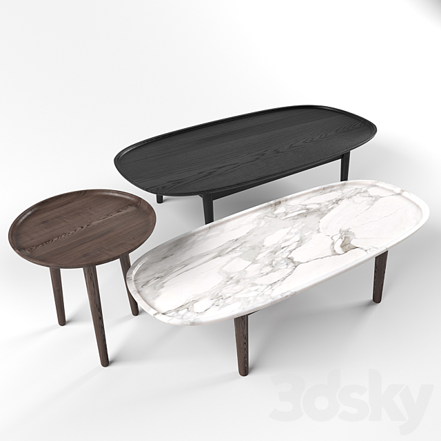 coffee table MAD Poliform 3DS Max Model - thumbnail 2