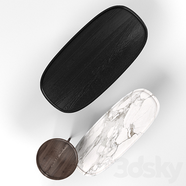 coffee table MAD Poliform 3DS Max Model - thumbnail 3