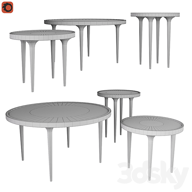 Coffee table Magosia AM.PM. 3DSMax File - thumbnail 3