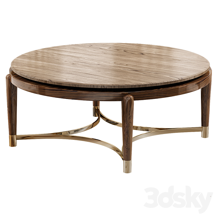 Coffee table Minotti Collezioni OSCAR MARBLE 3DS Max - thumbnail 1