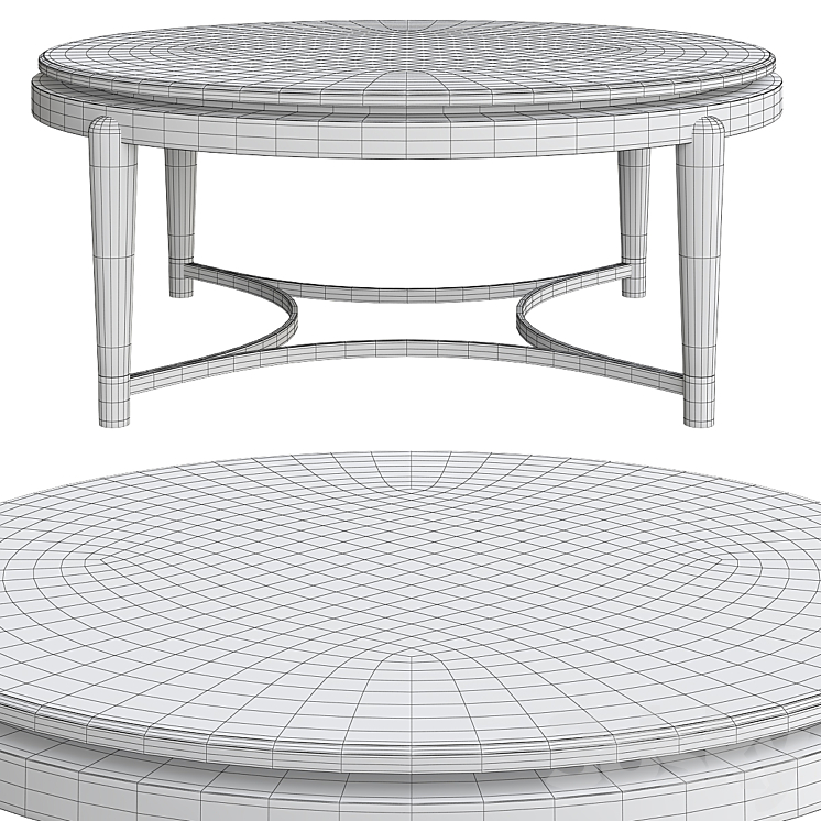 Coffee table Minotti Collezioni OSCAR MARBLE 3DS Max - thumbnail 2