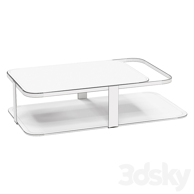 Coffee table MONTECARLO COFFEE TABLE coffee table 3DS Max Model - thumbnail 2