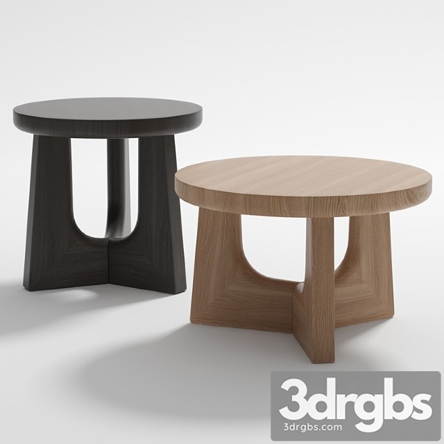 Coffee table nara by poliform 2 3dsmax Download - thumbnail 1