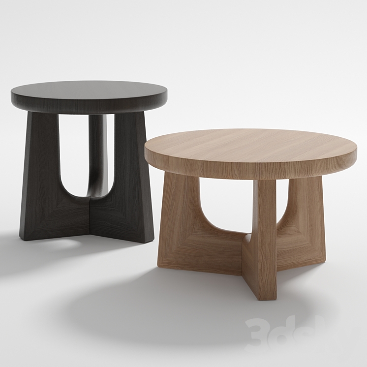 Coffee table Nara by Poliform 3DS Max - thumbnail 1