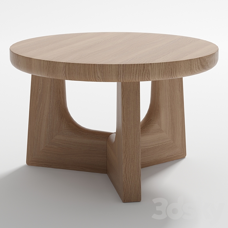 Coffee table Nara by Poliform 3DS Max - thumbnail 2