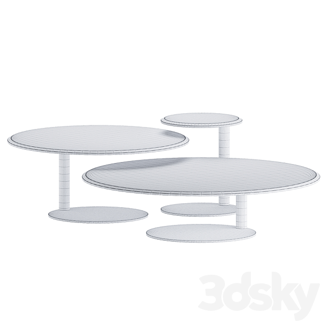 Coffee Table Oto Mini by Gallotti & Radice 3DSMax File - thumbnail 2