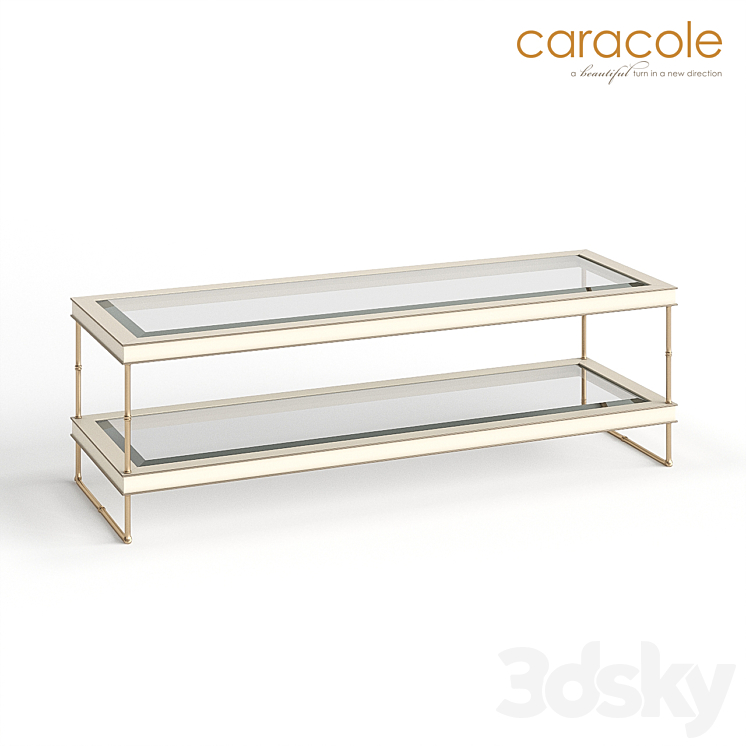 Coffee table Palm Desert Caracole 3DS Max - thumbnail 1