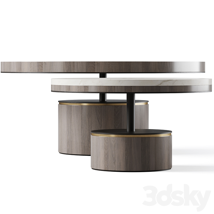 Coffee table PAROS by Frato 3DS Max Model - thumbnail 2