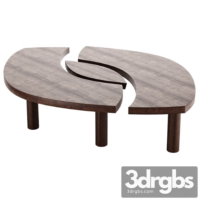 Coffee Table Pierre Chapo T22 1972 3dsmax Download - thumbnail 1