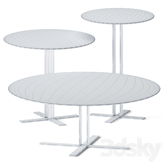 Coffee Table Piu by Saba Italia 3DSMax File - thumbnail 3