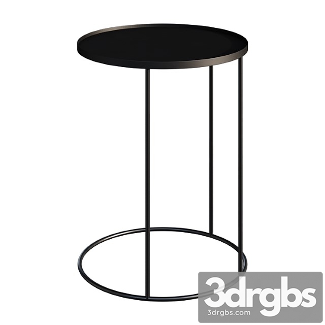 Coffee table round tray ethnicraft bijzettafel coffee table - thumbnail 1