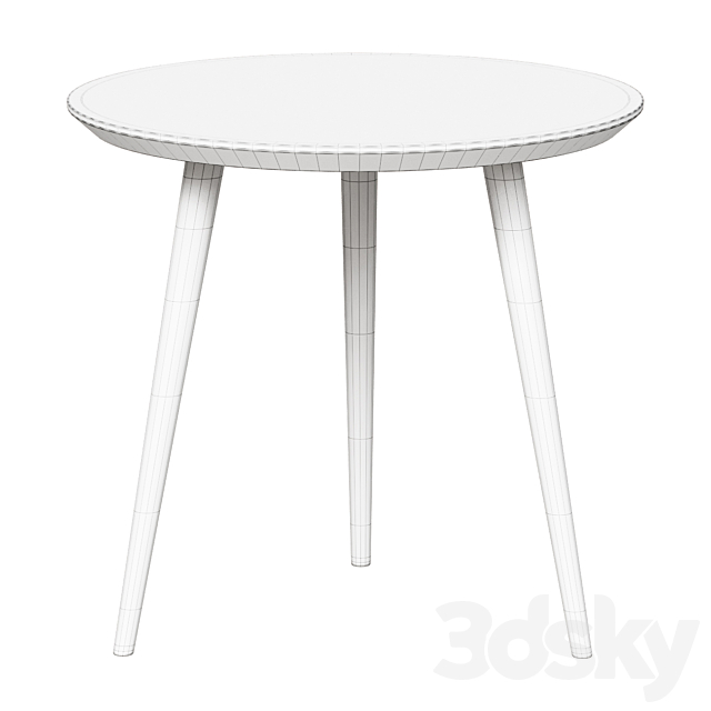 Coffee table Scale Round coffee table 3ds Max - thumbnail 2