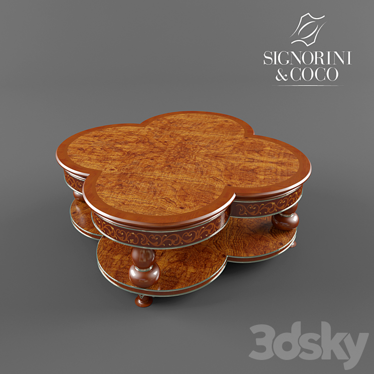 Coffee table Signorini & Coco Bellagio 3DS Max - thumbnail 1