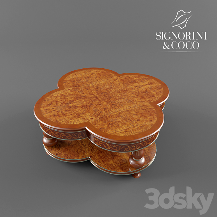 Coffee table Signorini & Coco Bellagio 3DS Max - thumbnail 2