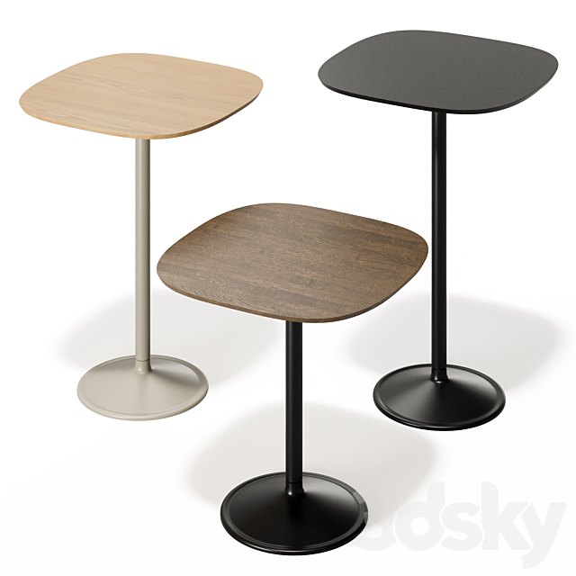 Coffee table Soft Café Table from Muuto 3ds Max - thumbnail 1