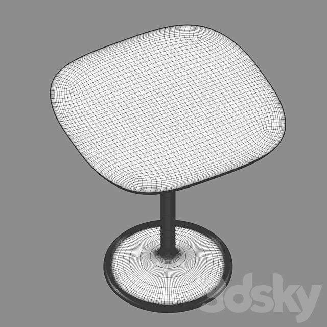 Coffee table Soft Café Table from Muuto 3ds Max - thumbnail 3