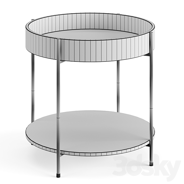 Coffee table Space beige-black 3dsMax Model - thumbnail 3