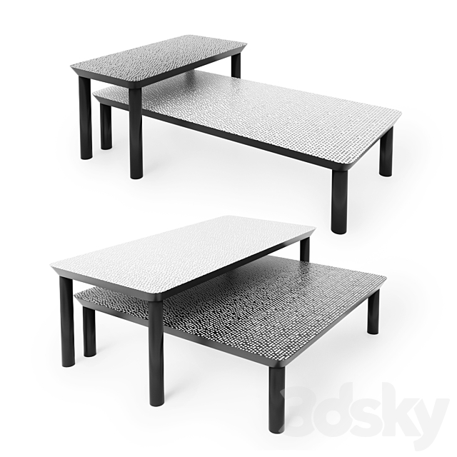 Coffee table SPOTTY by Zanotta 3DSMax File - thumbnail 1