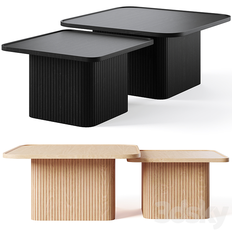 Coffee Table Sullivan by Rowico Home 3DS Max Model - thumbnail 3