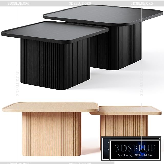 Coffee Table Sullivan by Rowico Home 3DS Max - thumbnail 3