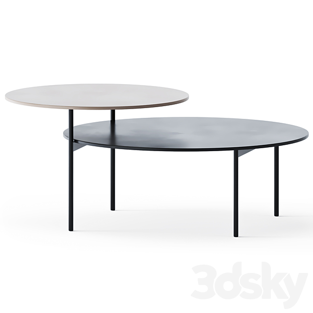 Coffee Table Tavolino KIN-c and KIN-o by Novamobili 3DSMax File - thumbnail 3