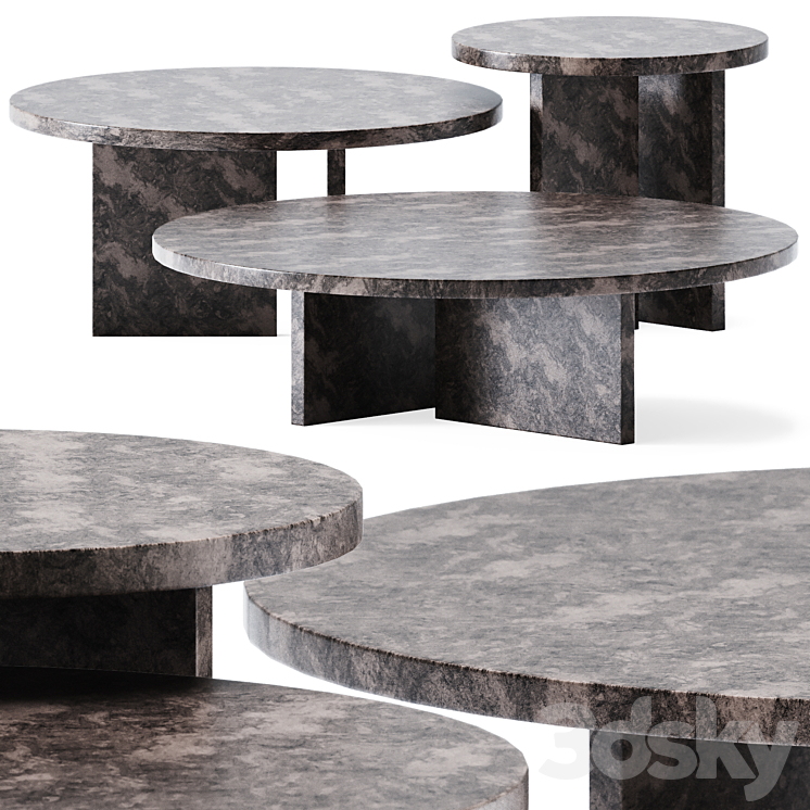 Coffee Table Tebe by Baxter 3DS Max - thumbnail 1