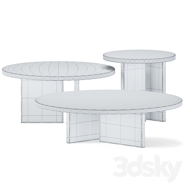 Coffee Table Tebe by Baxter 3DSMax File - thumbnail 3