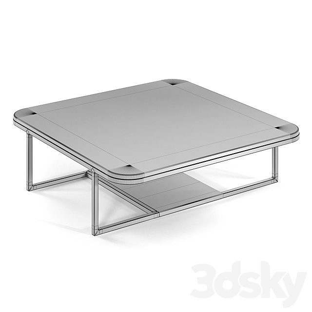 Coffee table Teora 3DS Max Model - thumbnail 2